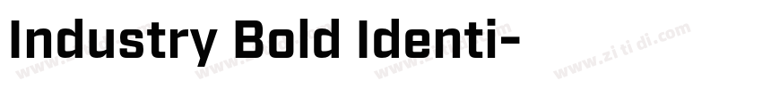 Industry Bold Identi字体转换
